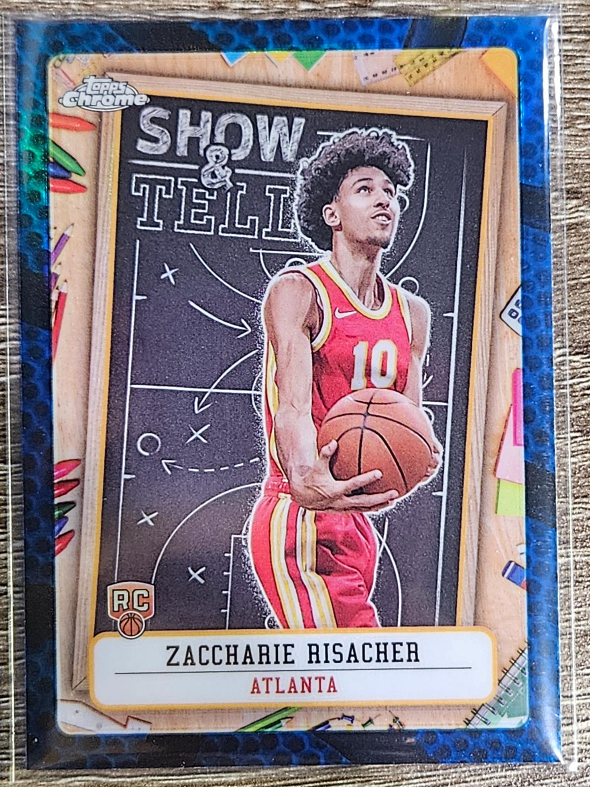 Zaccharie Risacher [Blue Basketball Refractor] #ST-11 Prices