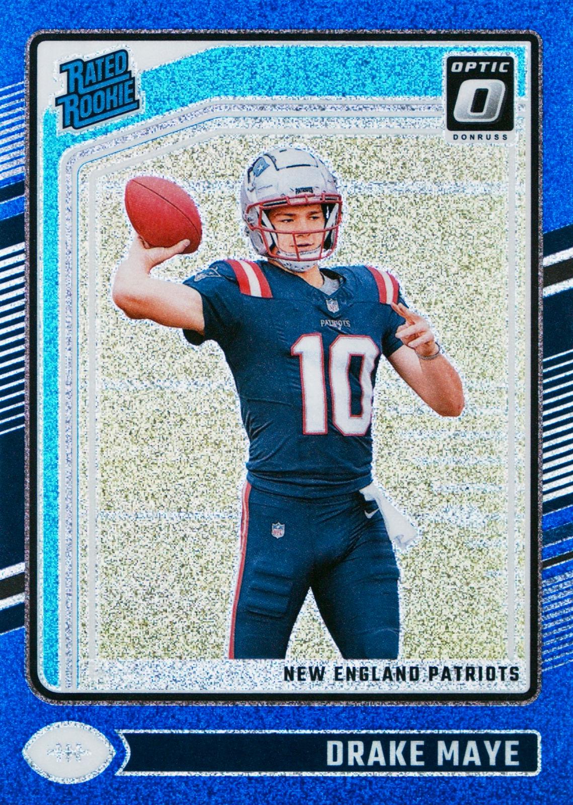 Drake Maye [Blue Glitter] #229 Prices [Rookie] | 2024 Panini