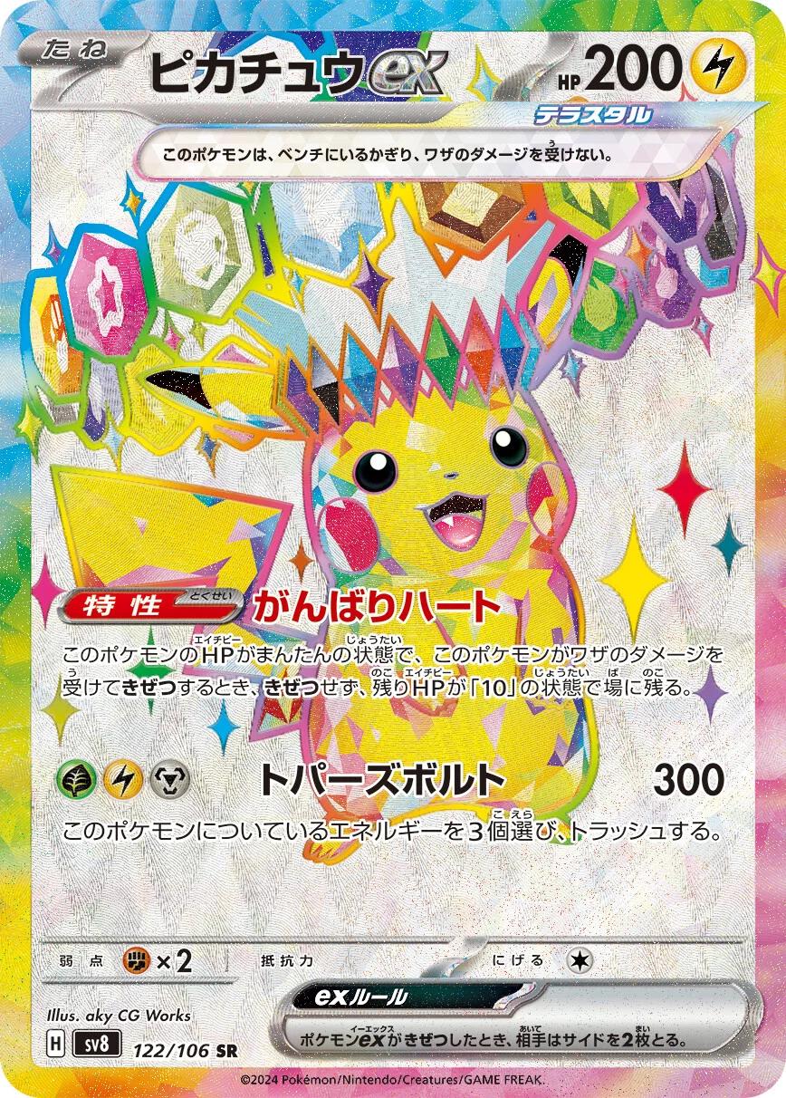 Pikachu ex #122 Prices | Pokemon Japanese Super Electric Breaker