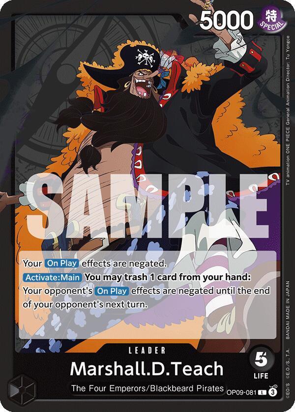 Marshall.D.Teach OP09-081 Prices | One Piece Emperors in the New