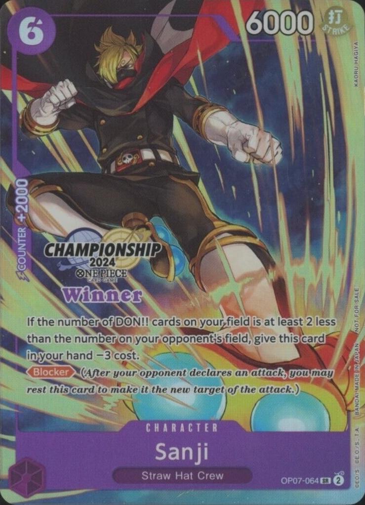 Sanji [Championship 2024 Winner] OP07-064 Prices | One Piece 500