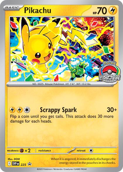 Pikachu [World Championships] #225 Prices | Pokemon Promo