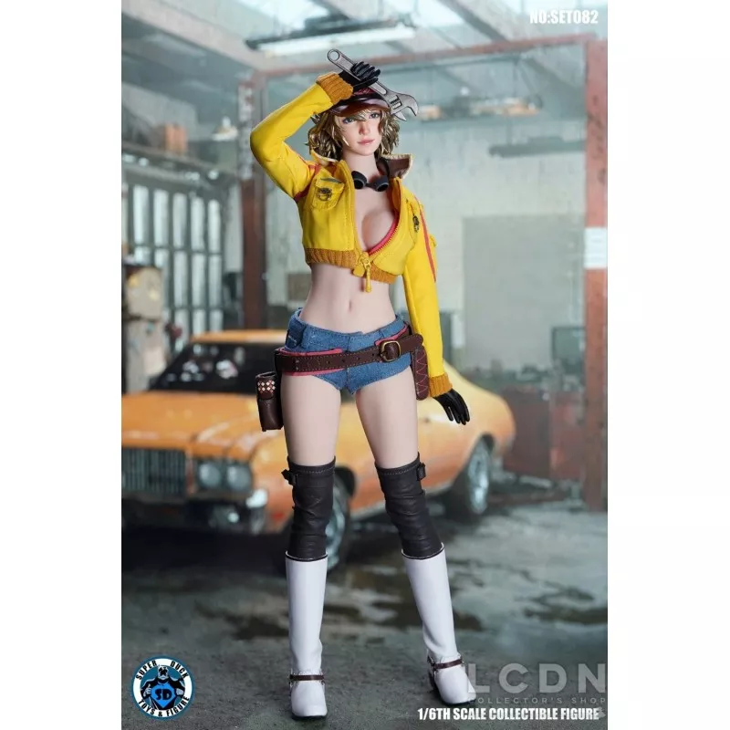 Clothing set & Headsculpt 1/6 Sexy Female Technician SUPER DUCK SET082