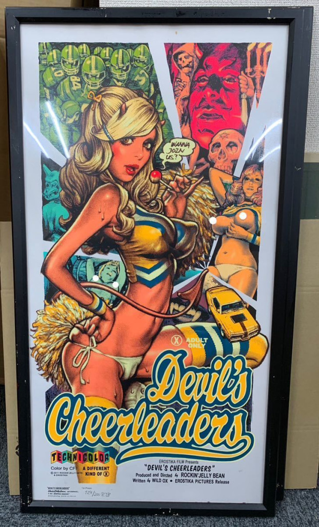 Rockin JellyBean Devil's Cheerleaders ポスター 額付① / シルク