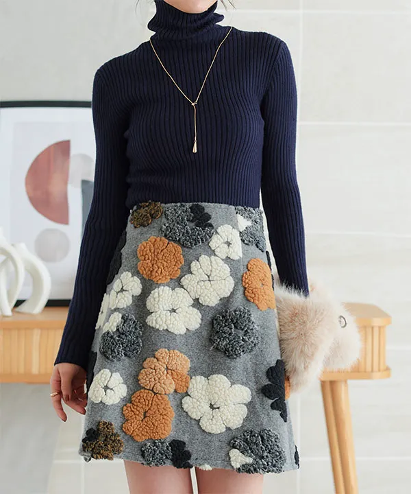 花柄ボアミニスカート [M4134] | SALE！ - レディースファッション通販