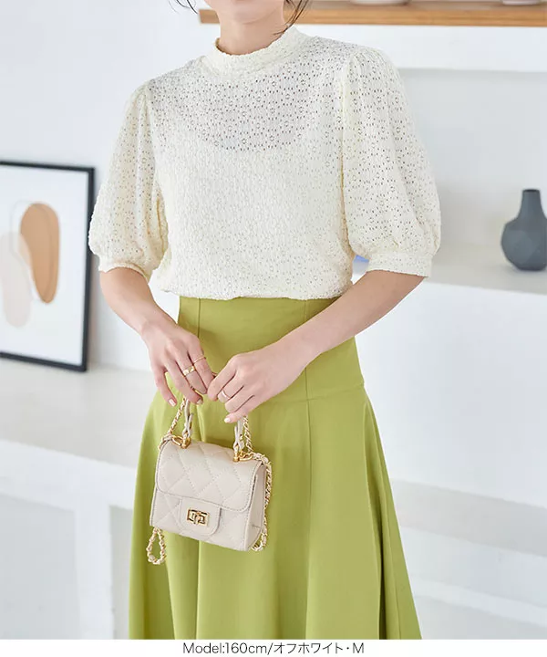 花柄モックネックトップス [C6742] - レディースファッション通販 神戸