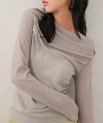 選べる2タイプシアートップス [C7663] - レディースファッション通販