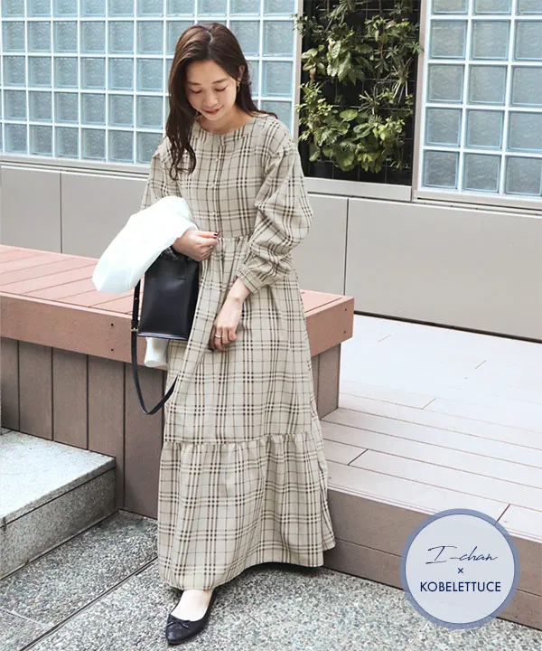 いーちゃんコラボ ]前後2WAYティアードワンピース [E2945]| SALE