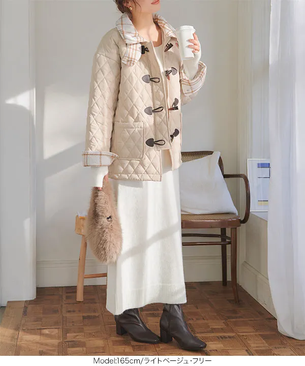 キルティングダッフルコート[K1365] - レディースファッション通販