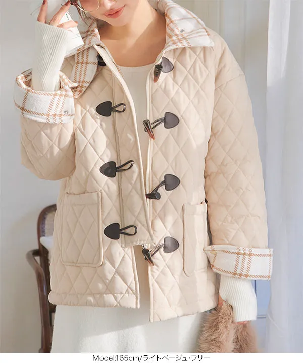 キルティングダッフルコート[K1365] - レディースファッション通販