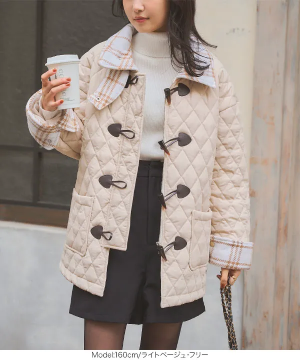 キルティングダッフルコート[K1365] - レディースファッション通販