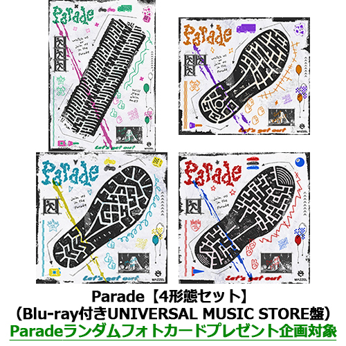 Parade【CD】【+Blu-ray】【+DVD】【+Photobook】 | MAZZEL