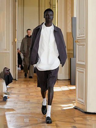 COMOLI / コモリ | シルクフリース 長袖クルー - Navy | 通販 - 正規