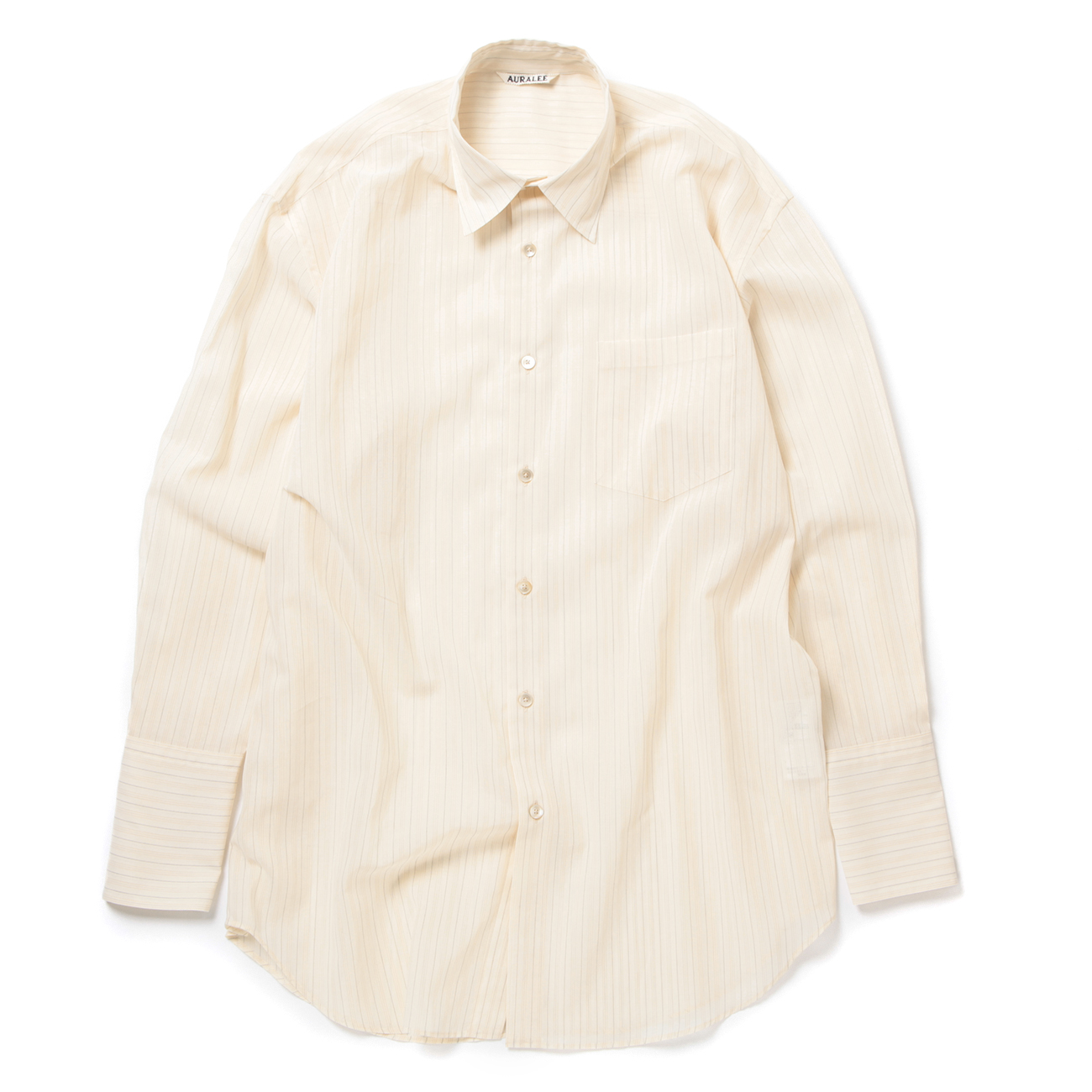 AURALEE / オーラリー | HARD TWIST FINX ORGANDY STRIPE SHIRT