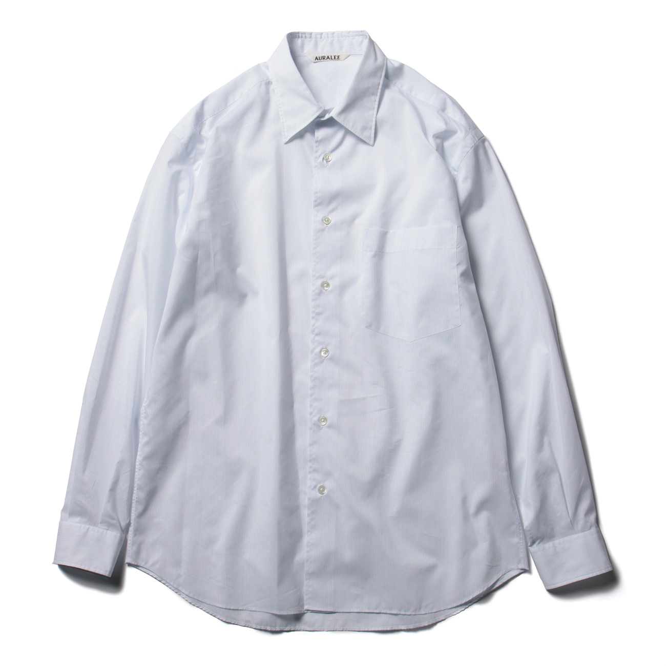 AURALEE / オーラリー | FINX SILK STRIPE SHIRTS (メンズ) - White