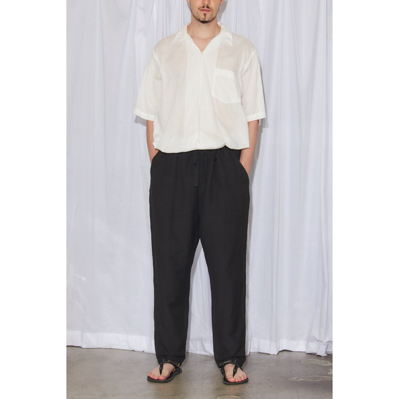 COMOLI / コモリ | ベタシャン オープンカラーシャツ - White | 通販