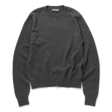 AURALEE / オーラリー | LIGHT CASHMERE KNIT P/O (メンズ) - Charcoal