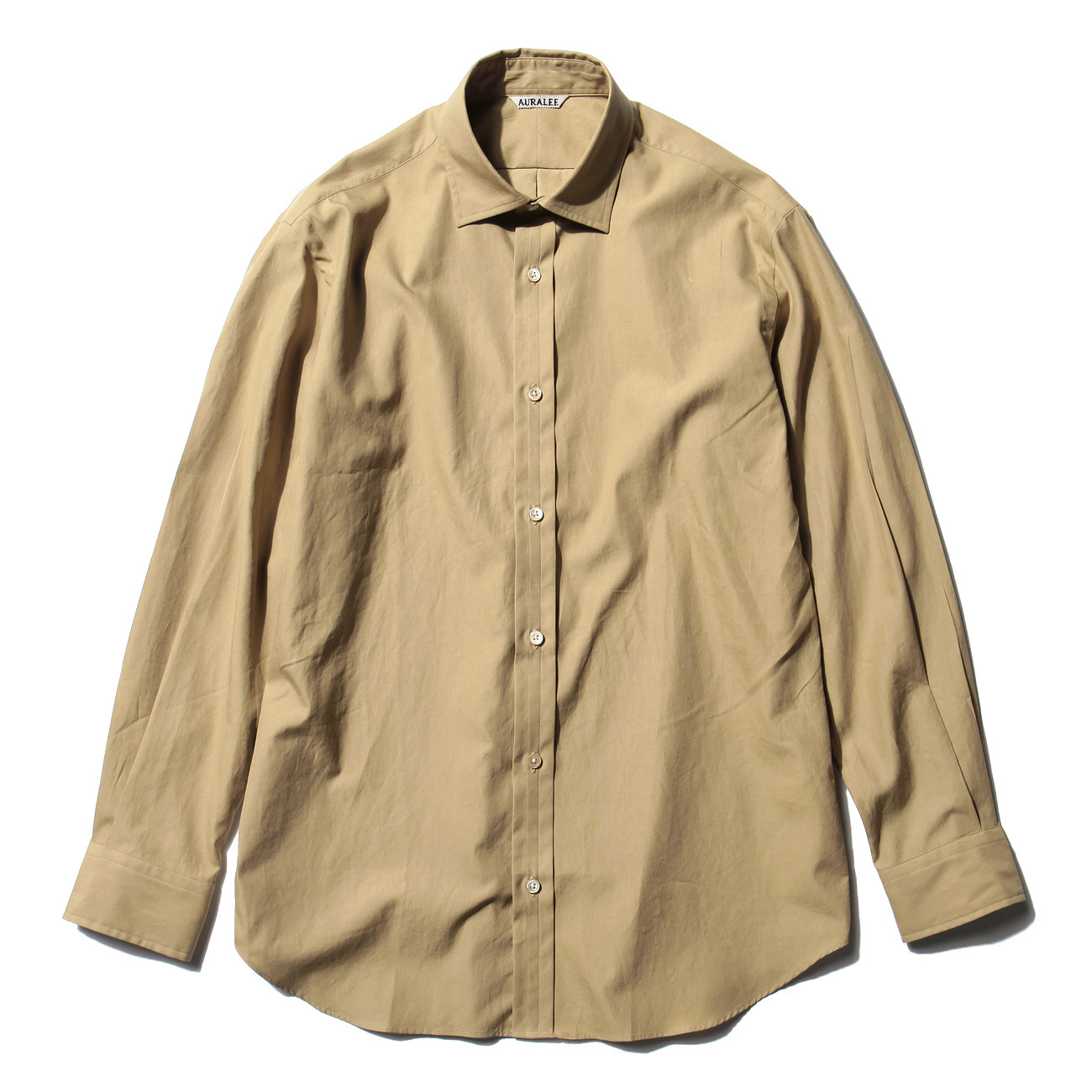 AURALEE / オーラリー | WASHED FINX TWILL SHIRTS (メンズ) - Beige