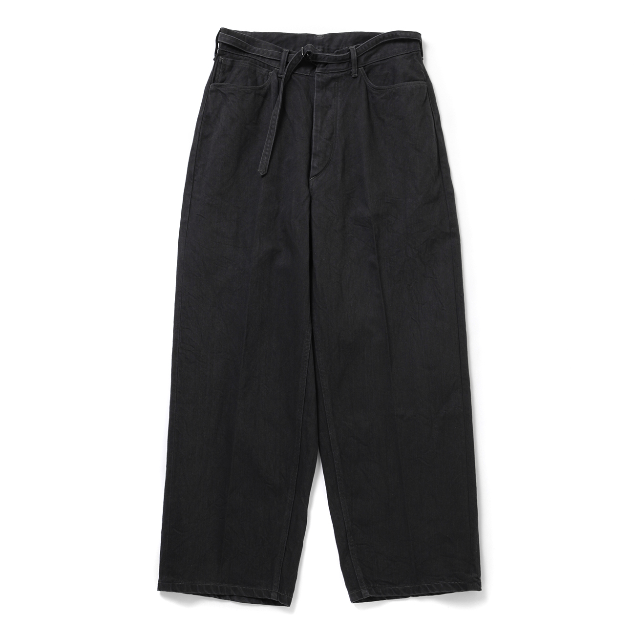 blurhms / ブラームス | 12.9oz Denim Narrow Belted Pants - Sulfur