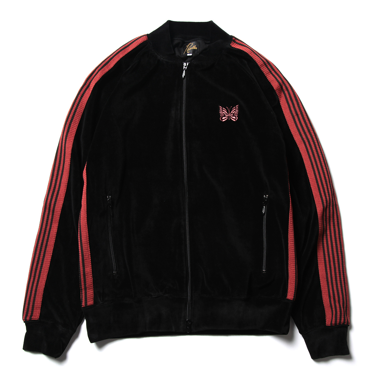 Needles / ニードルズ | Rib Collar Track Jacket - C/Pe Velour