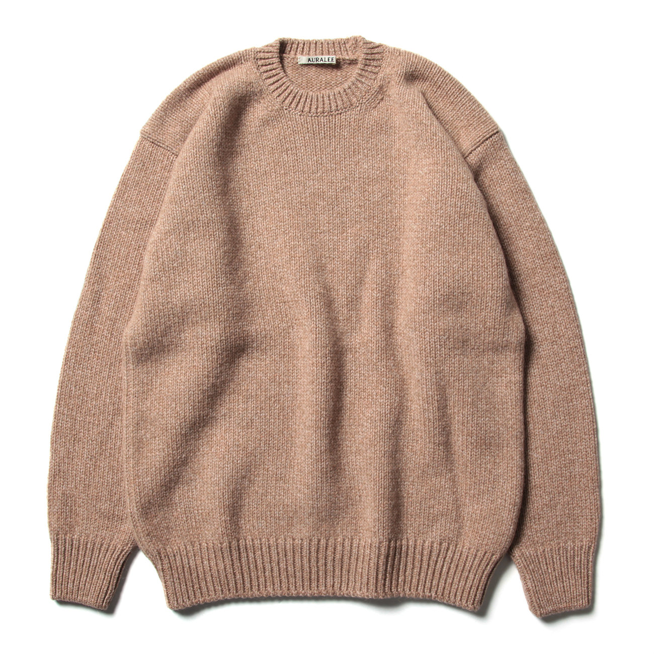 AURALEE / オーラリー | CAMEL WOOL MIX KNIT P/O (メンズ) - Mix Pink