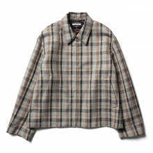 AURALEE / オーラリー | DOUBLE FACE CHECK ZIP BLOUSON (メンズ