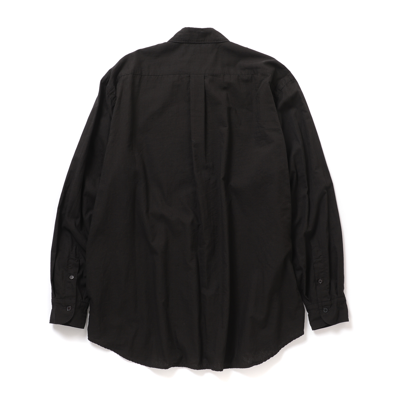 COMOLI / コモリ | KHADIコットンWレイヤー コモリシャツ - Black