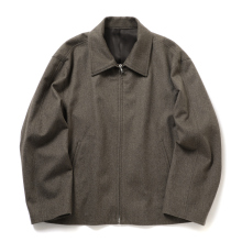 ssstein / シュタイン | WOOL DOESKIN ZIP SHORT JACKET - Taupe