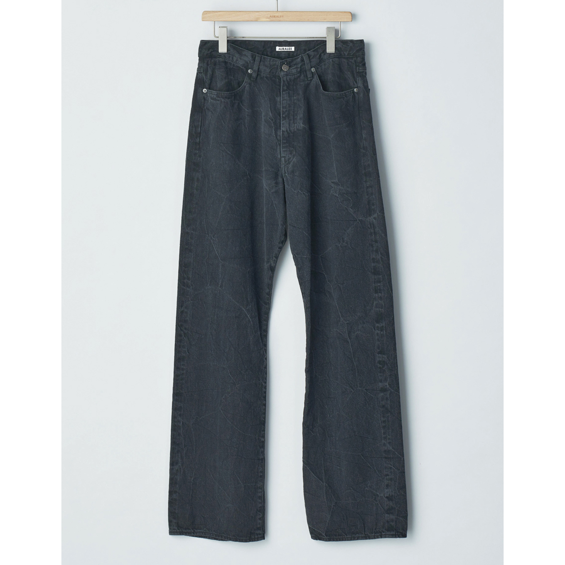 AURALEE / オーラリー | SELVEDGE FADED LIGHT DENIM PANTS (メンズ