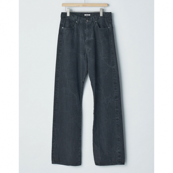 AURALEE / オーラリー | SELVEDGE FADED LIGHT DENIM PANTS (メンズ