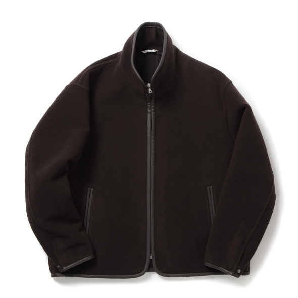 AURALEE / オーラリー | DOUBLE CLOTH HEAVY WOOL PILE ZIP BLOUSON