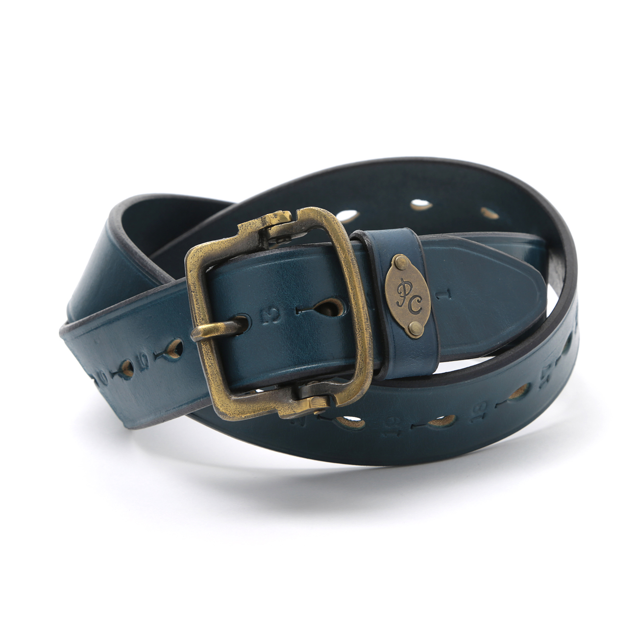 Porter Classic / ポータークラシック | LEATHER BELT - Blue | 通販