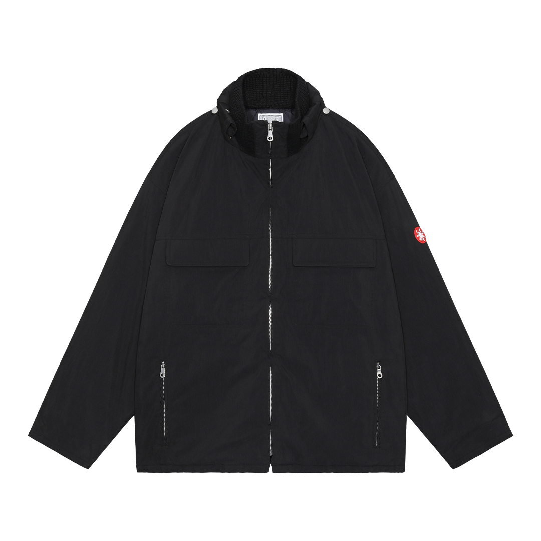 C.E / シーイー | CN RIB COLLAR ZIP JACKET - Black | 通販 - 正規