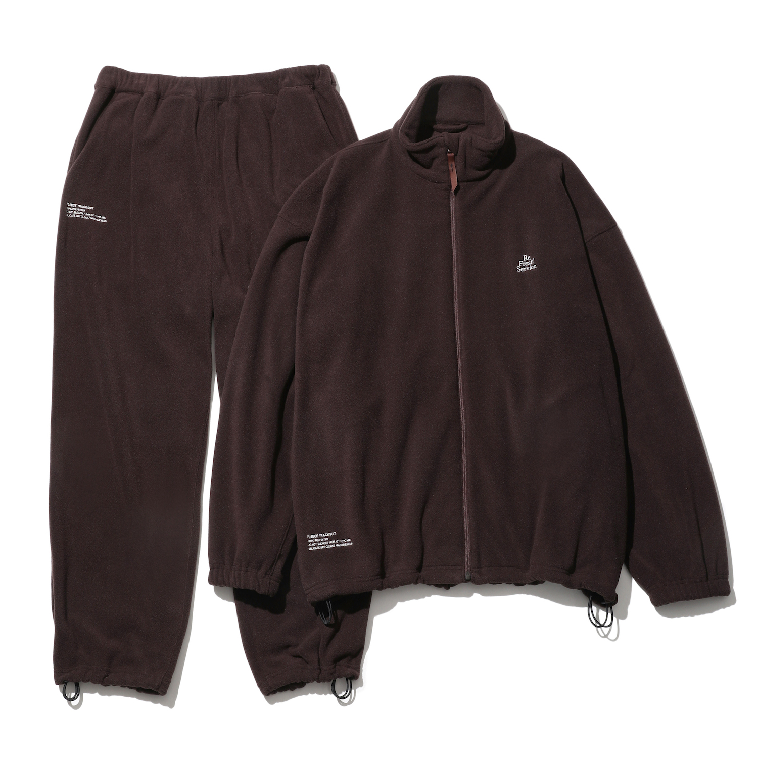 FreshService / フレッシュサービス | FLEECE TRACK SUIT - Brown