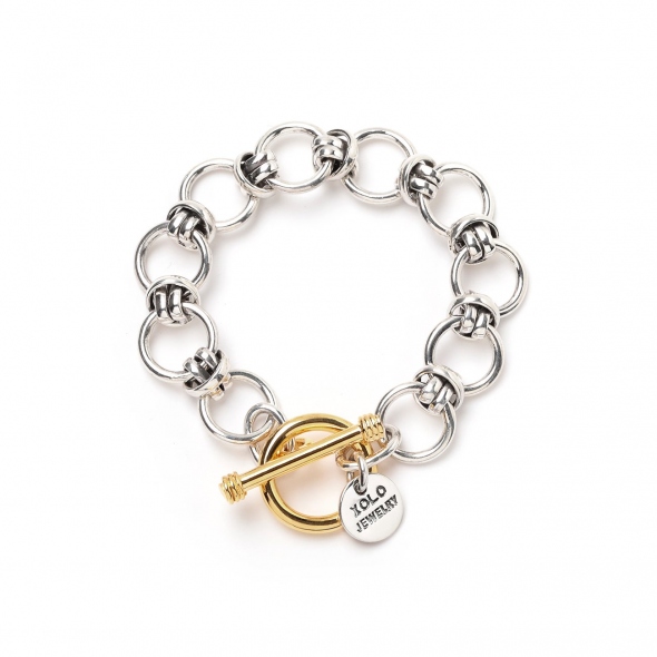 XOLO JEWELRY / ショロ ジュエリー | Horn link Bracelet 12mm - Gold