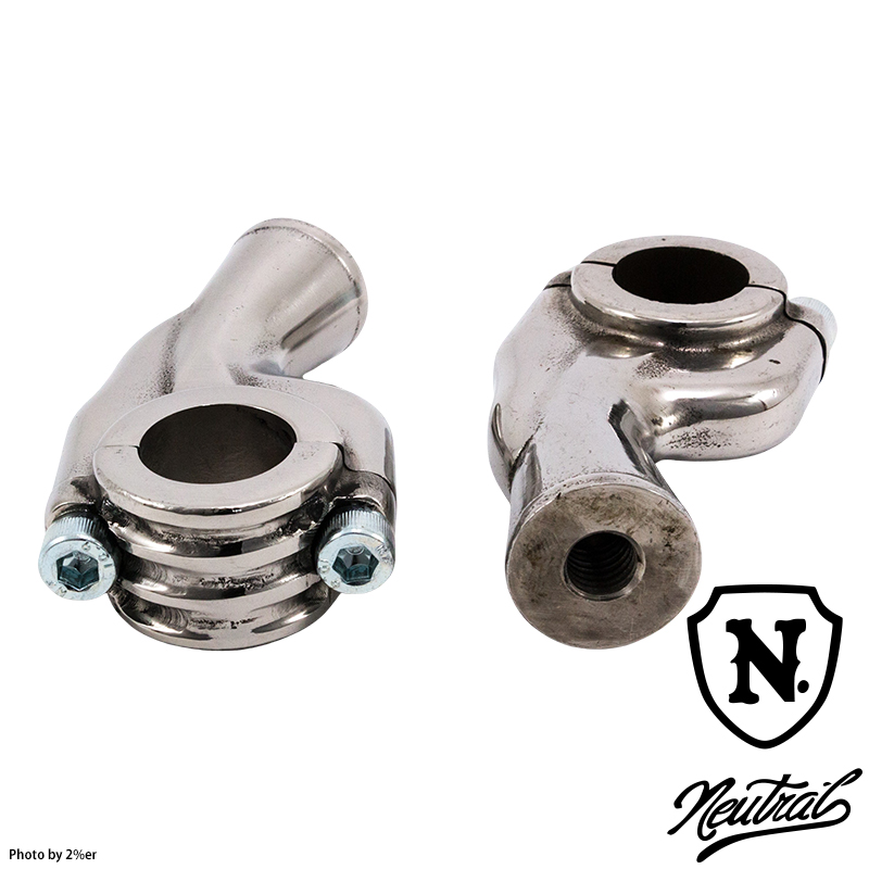 3インチリブドプルバックライザー/ステンレス 1インチハンドル用 / 2