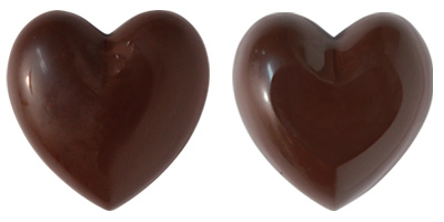 カカオバリー / チョコレートモールド「ボンボニエール（ハート)（8cm