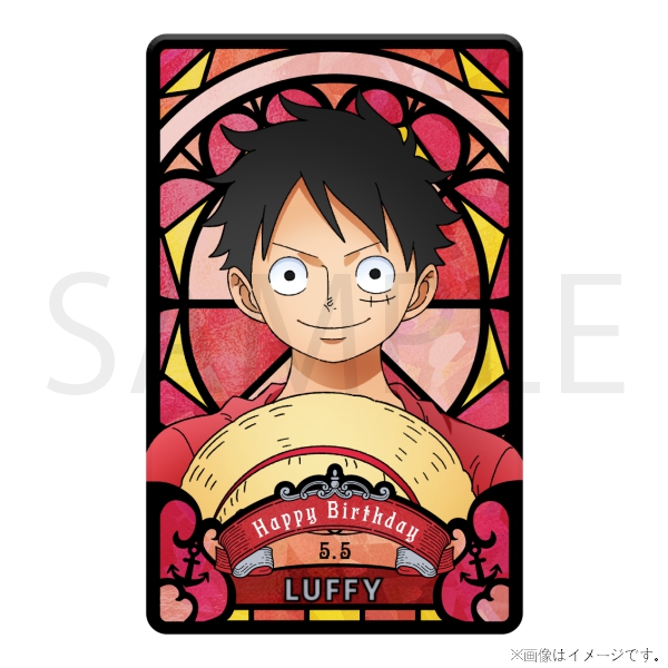 ワンピース】ワンピース HBDステンドグラス風ホログラムプレート[5.5