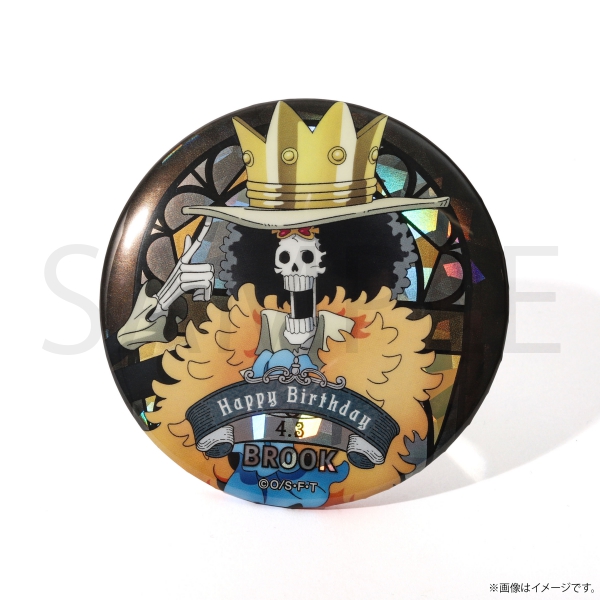 ワンピース】ワンピース HBDステンドグラス風ホログラム缶バッジ[4.3