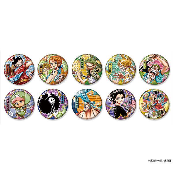 ONE PIECE】コレクション缶バッジ“HEROES”麦わらの一味ワノ国Ver.（全