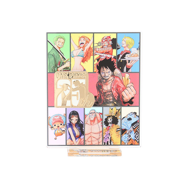 ONE PIECE】25周年記念アクリルスタンド（25周年ロゴメタルパーツ