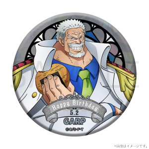 ワンピース】ワンピース HBDステンドグラス風ホログラム缶バッジ[5.5