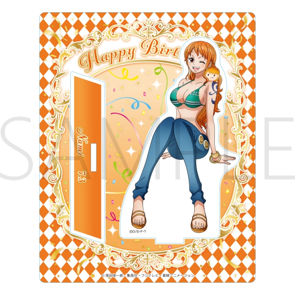ワンピース】ワンピース バースデーアクリルスタンド[7.3 ナミ]: 雑貨