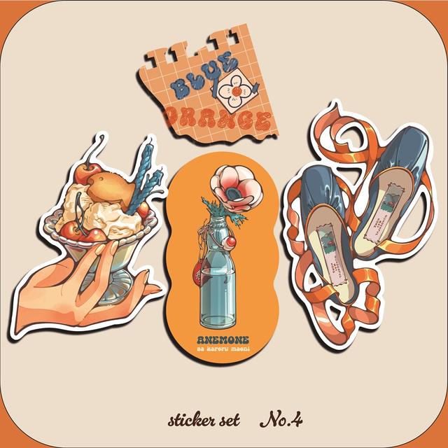 IP】日菜乃 ステッカーセット4_BLUE×ORANGE -の商品詳細 | 蔦屋書店