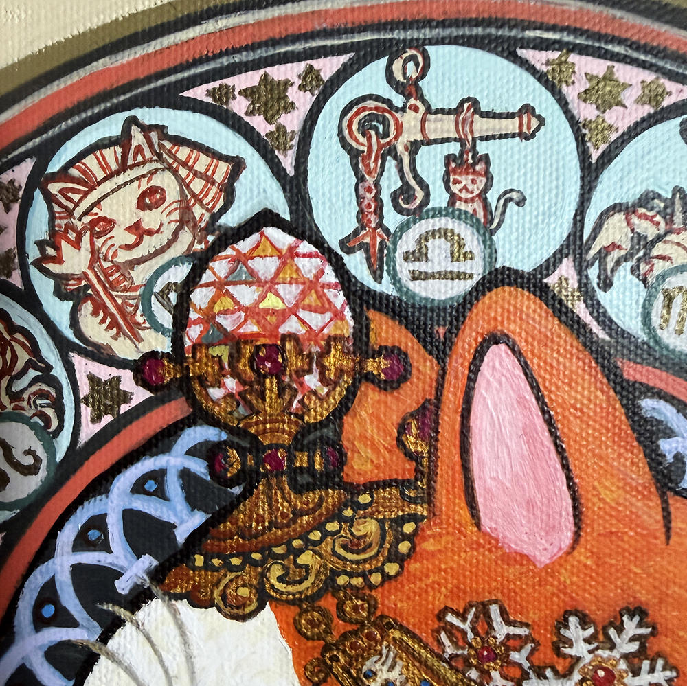 とやちかこ：新作 原画】Zodiac - Homage to Mucha -（黄道十二宮