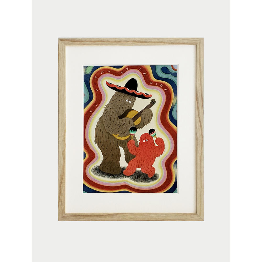 予約】【小林マキ】原画（額装）Music ※4月中旬頃発送予定 小林マキ