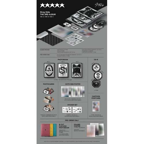 Stray Kids / (5-STAR) : Stray Kids Vol.3【STANDARD VER.】【RANDOM
