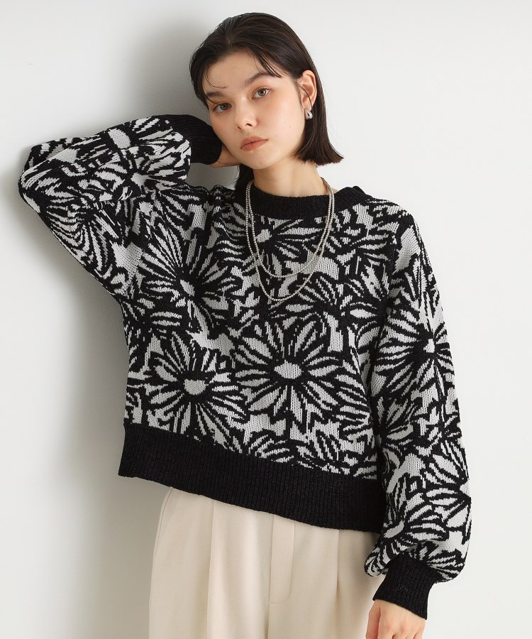 花柄モールニットプルオーバー（ニット/セーター） | THE SHOP TK