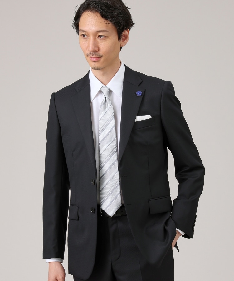 ベストセラー/日本製】シャドーストライプ シルクネクタイ（ネクタイ