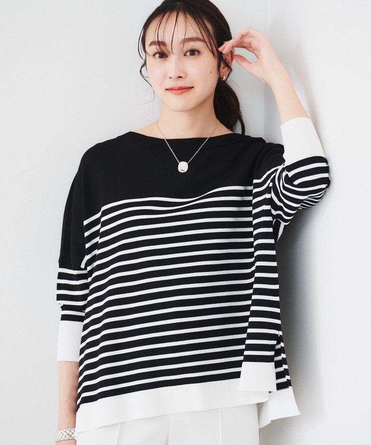 体型カバー/透けにくい】ワイドシルエットニット（ニット/セーター